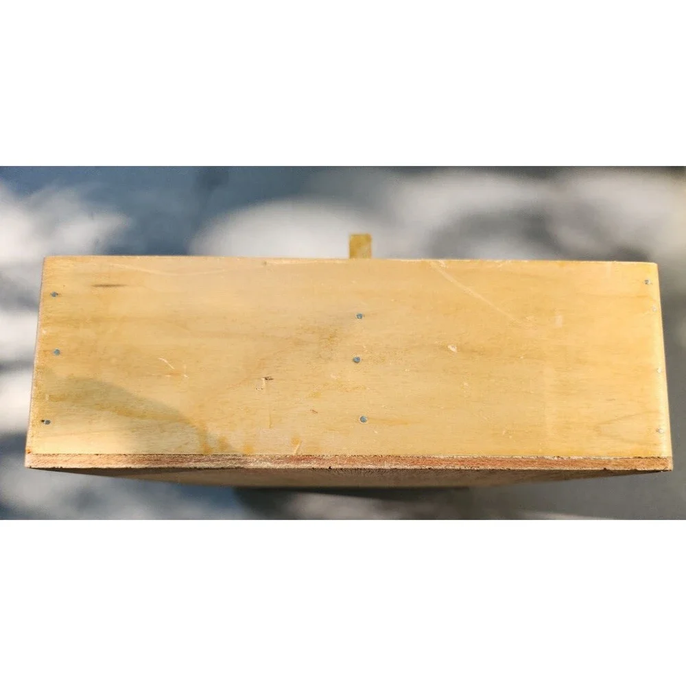Handmade Wood Tool Box Handle Primitive Caddy Storage Hobby Crafts Art Picnic